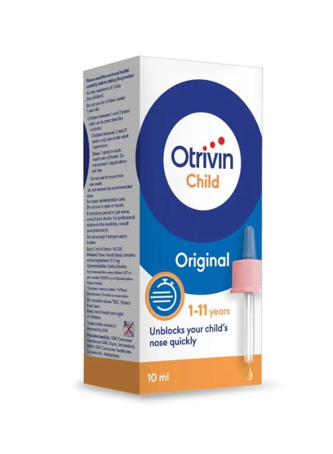 Otrivin Children Nasal Drops - 10 ML - Image 1